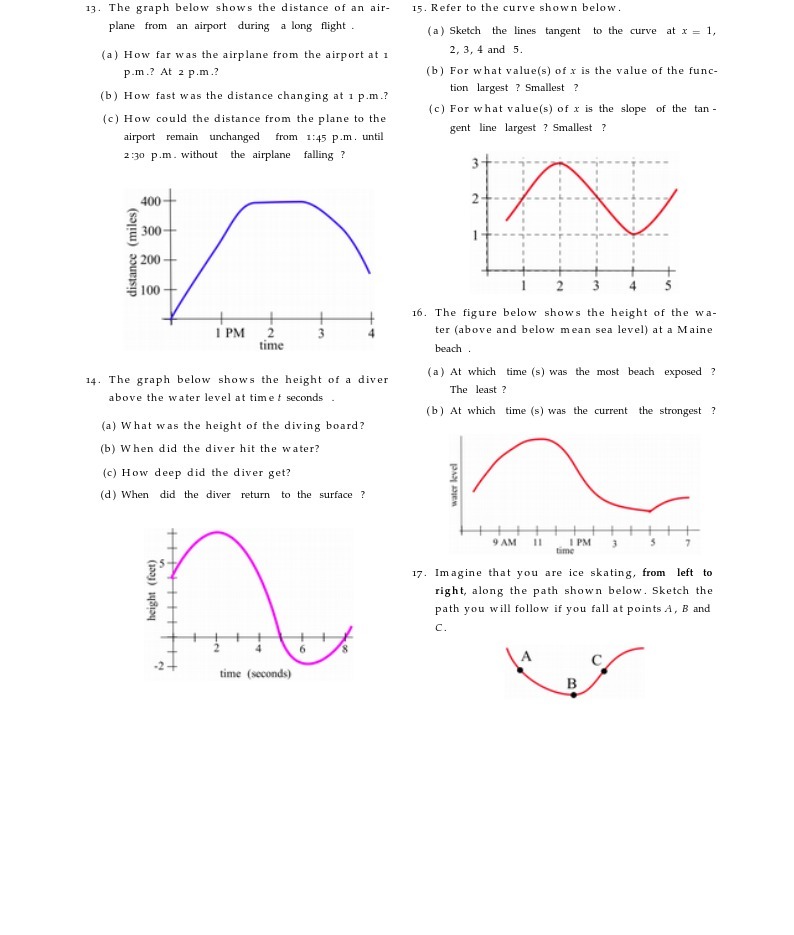 13. The graph below shows the distance of an air-