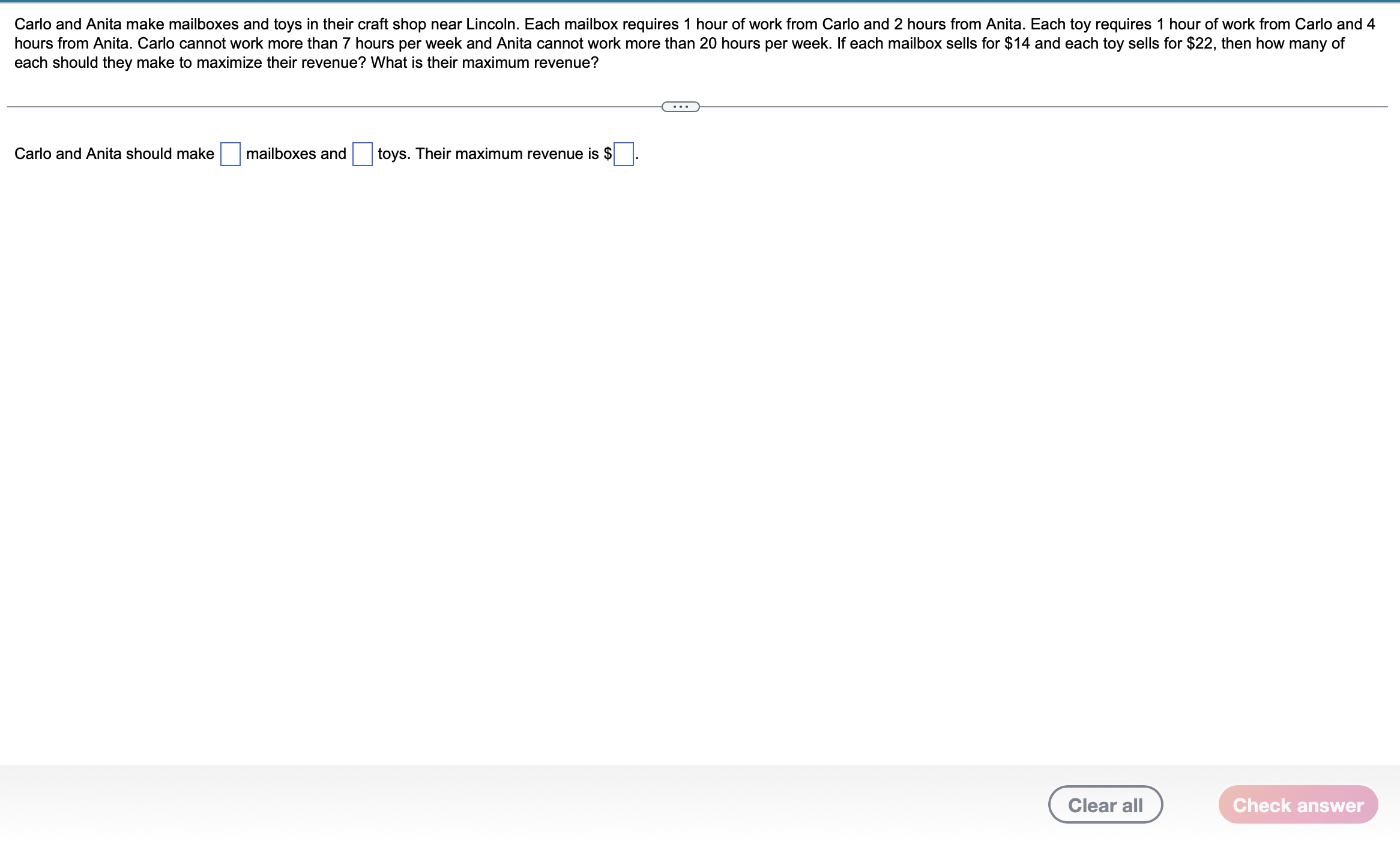 Carlo and Anita make mailboxes and toys in their