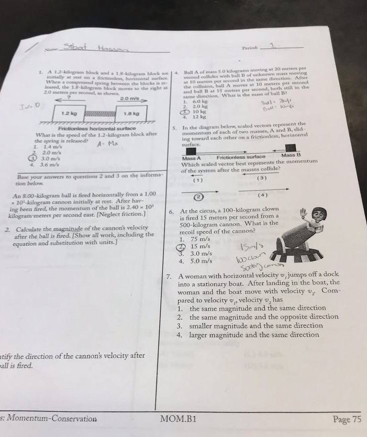 Plz help physics homework Sthat Hasson Perled A