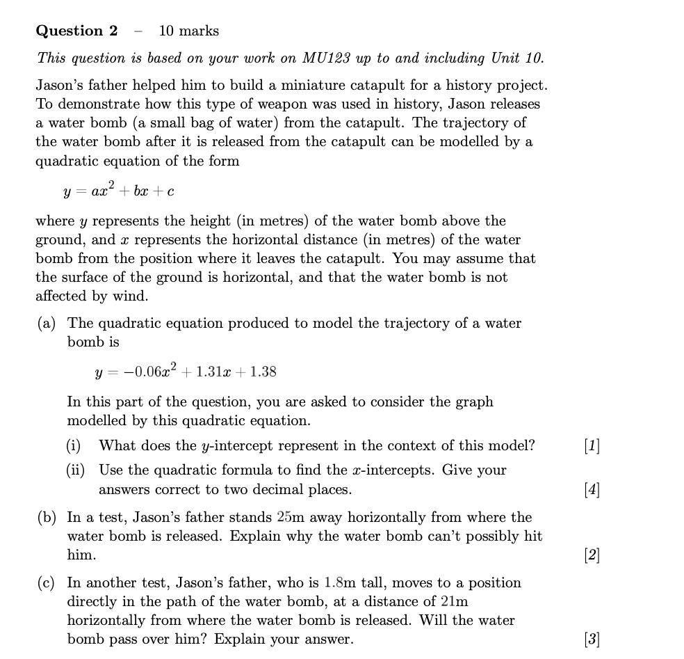 Question 2 10 marks This question is based on