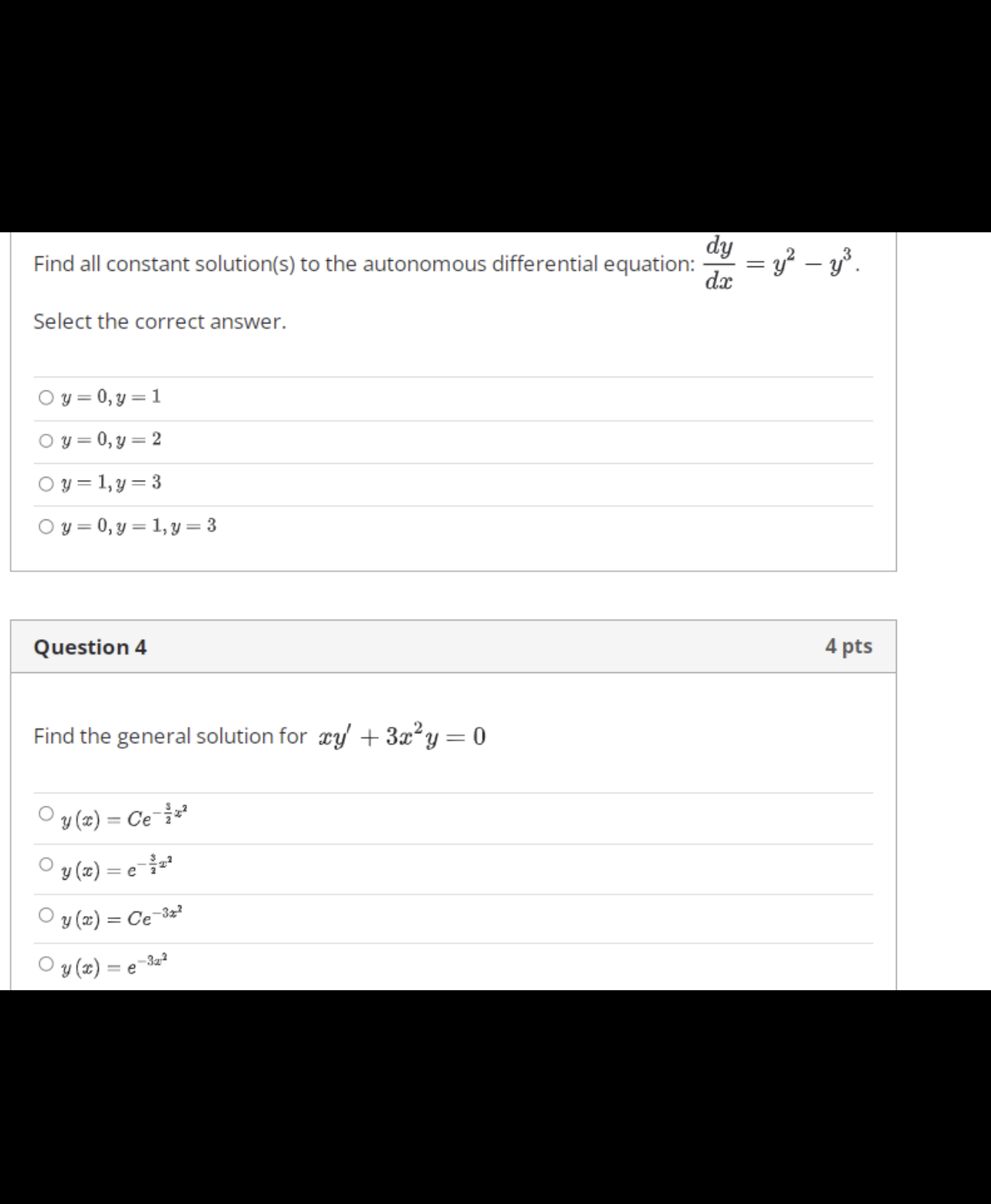 11:10 X test.PNG . . . y (x) = = + Ce is a