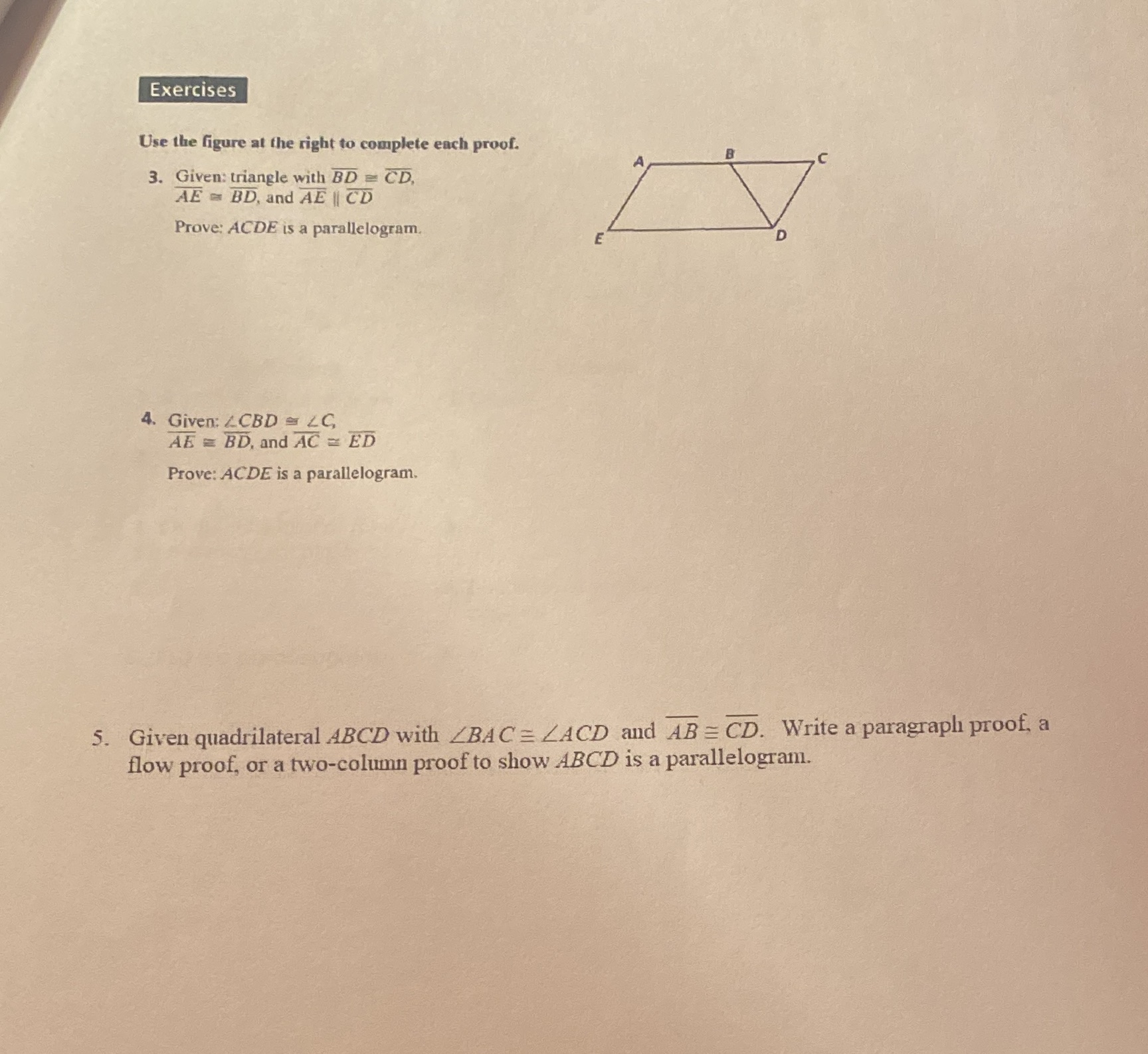 5.3.4 Exercises Use the figure at the right to