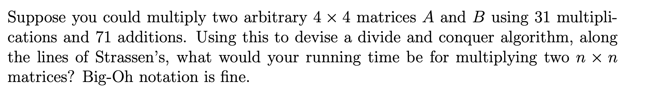 Matrix Multiplication in Linear Algebra? full