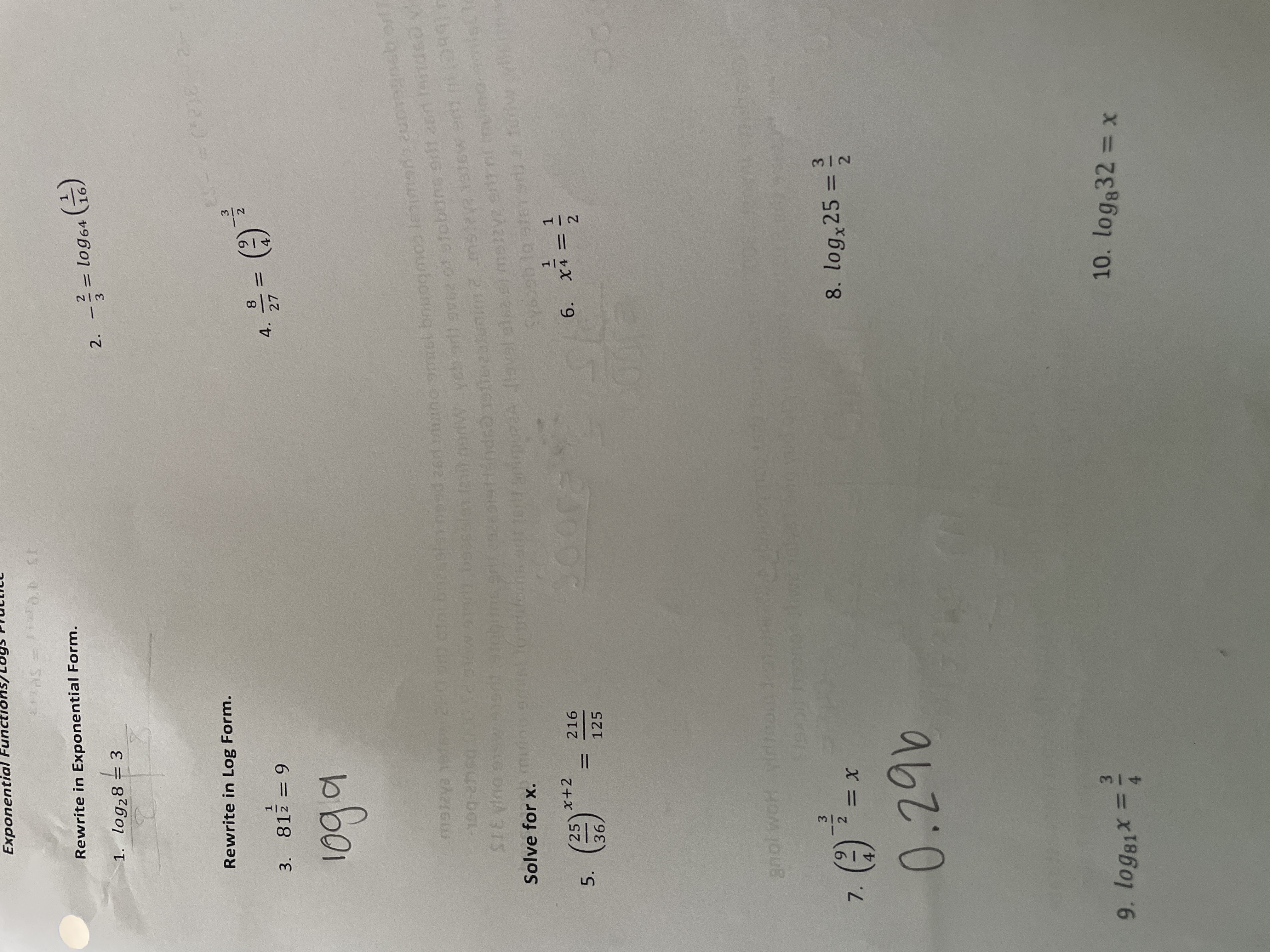 Exponential Fun Rewrite in Exponential Form. 2. -