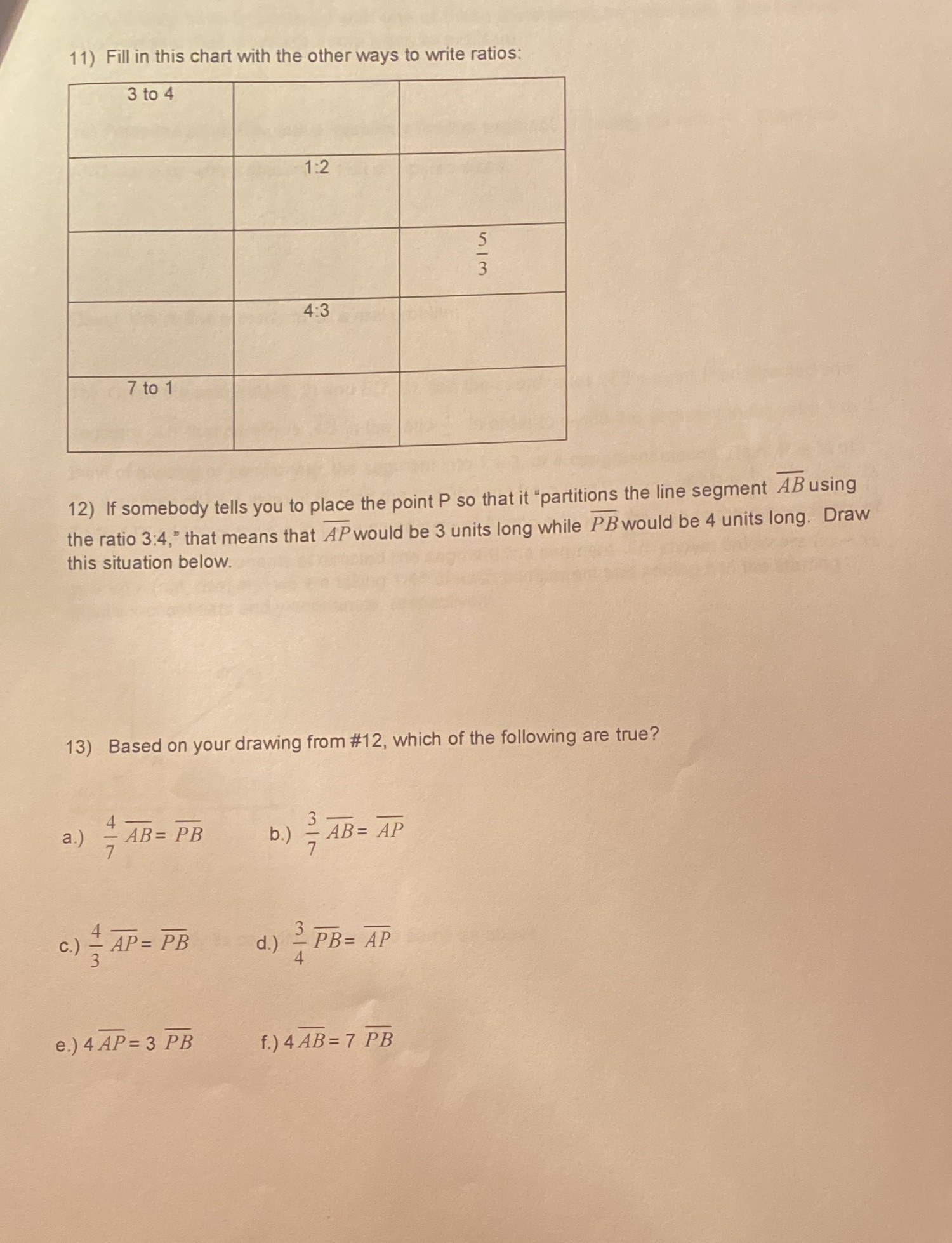 1.4.4 11) Fill in this chart with the other ways