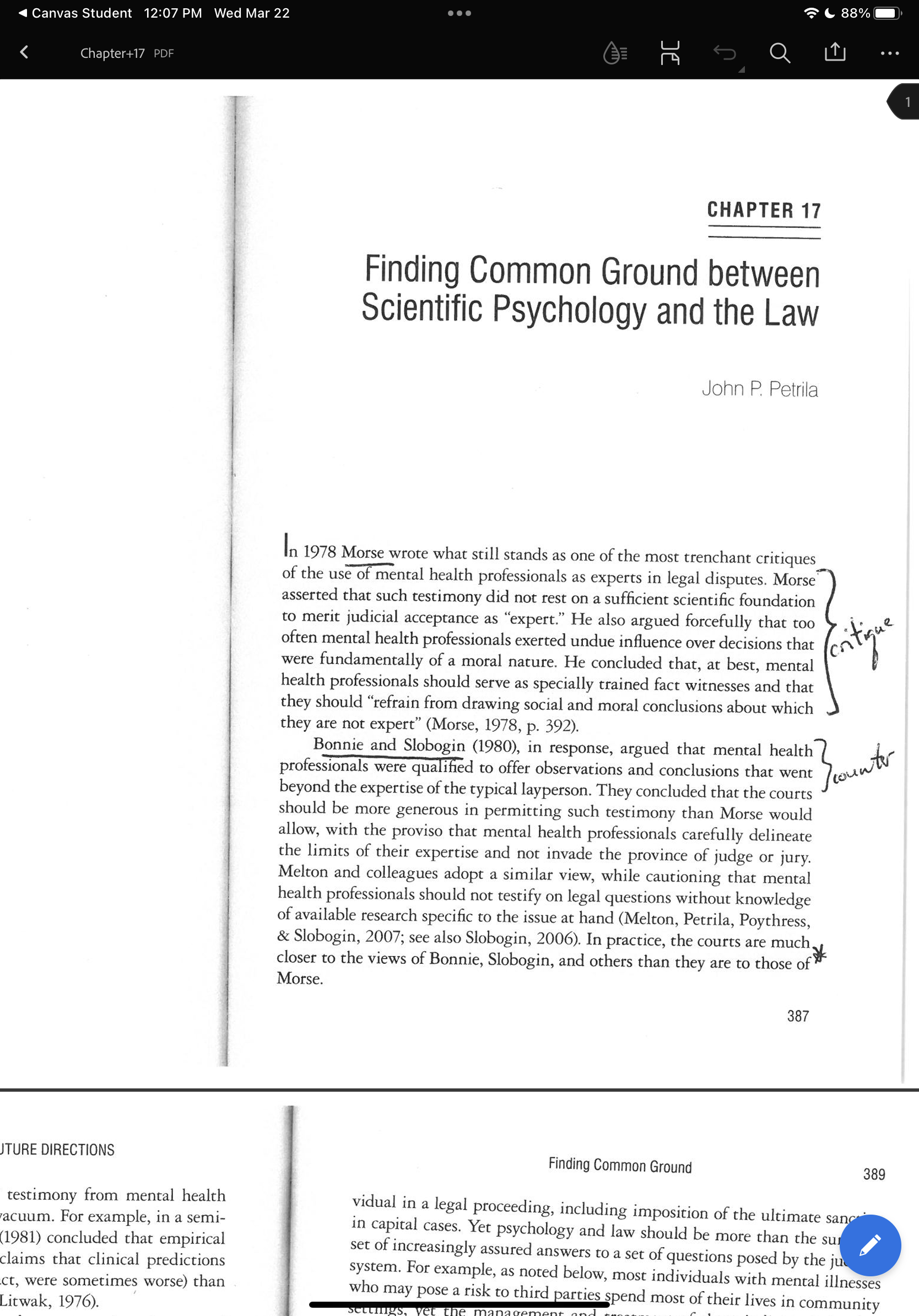 (88% Canvas Student 12:08 PM Wed Mar 22 LTJ