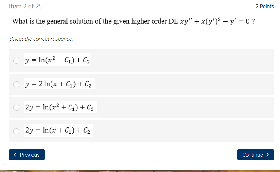 Answer the given Question. with solution. Item 2