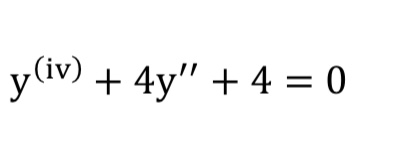 solve for the following DE and indicate what type