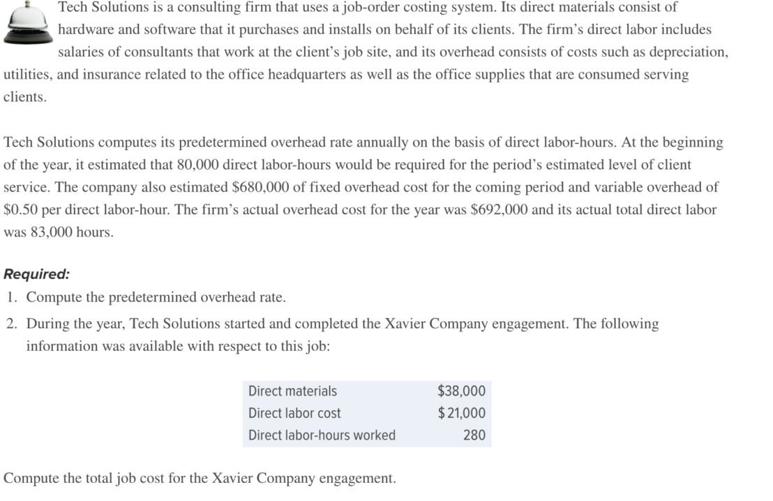 i ' Tech Solutions is a consulting firm that uses