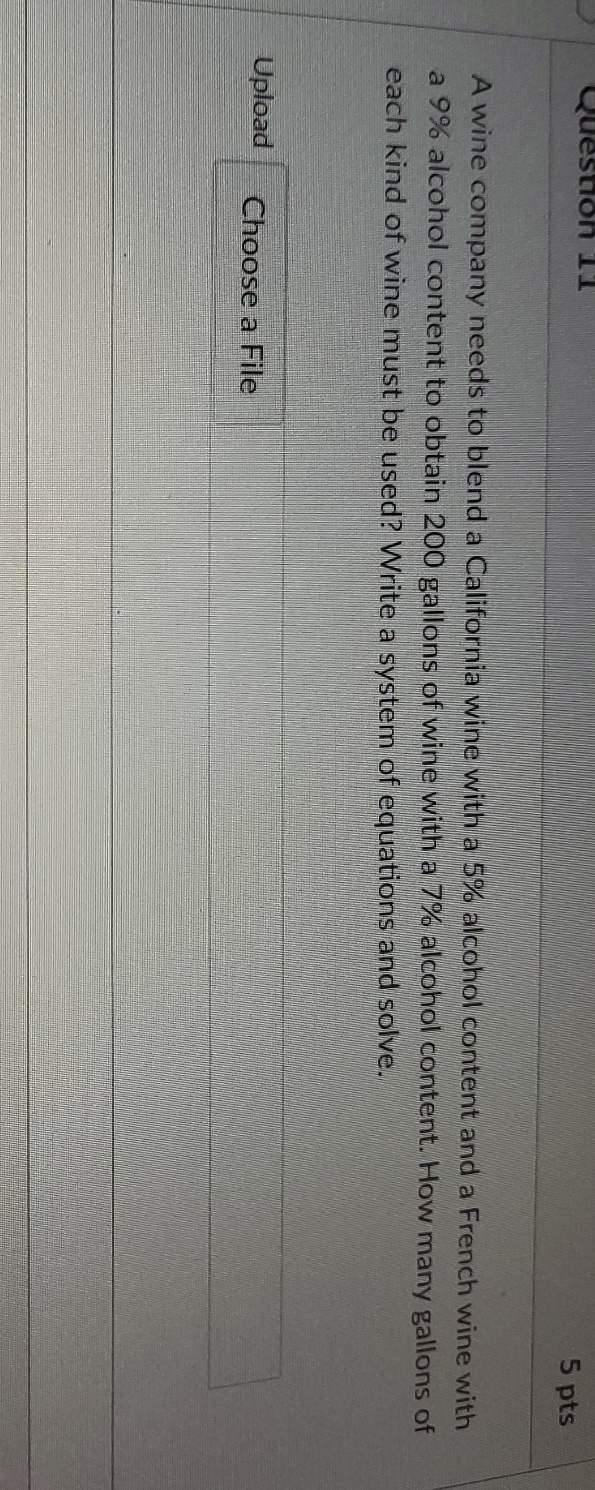 pleasehelp 5 pts A wine company needs to blend a