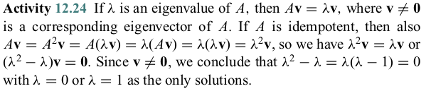 This is a Linear Algebra question. Both the