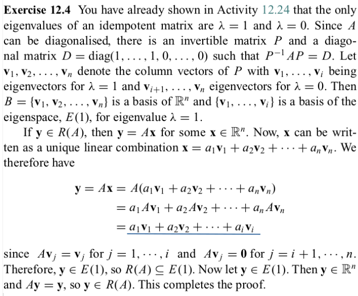 This is a Linear Algebra question. Both the