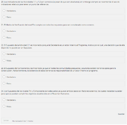 20. Los indicadares de los Auchidades LI y 1.3