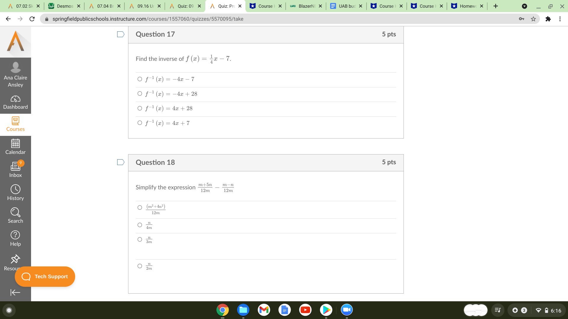 A 07.02 Sk X Desmos X A 07.04 Br X A 09.16 Ur X A