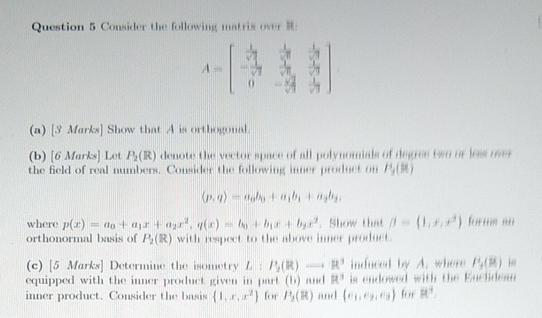 need help with part c Question 5 Consider the