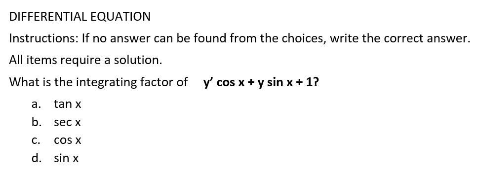 differential equations DIFFERENTIAL EQUATION