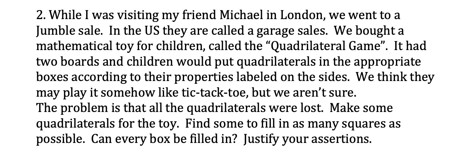 2. While I was visiting my friend Michael in