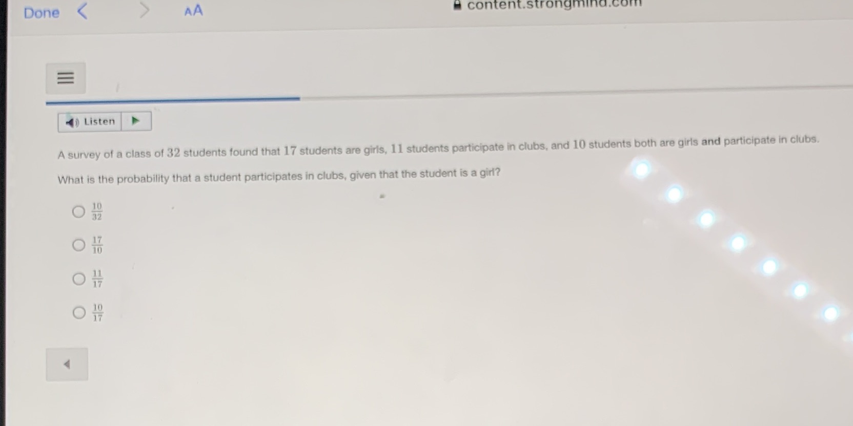 content.strongmind Done AA Listen A survey of a