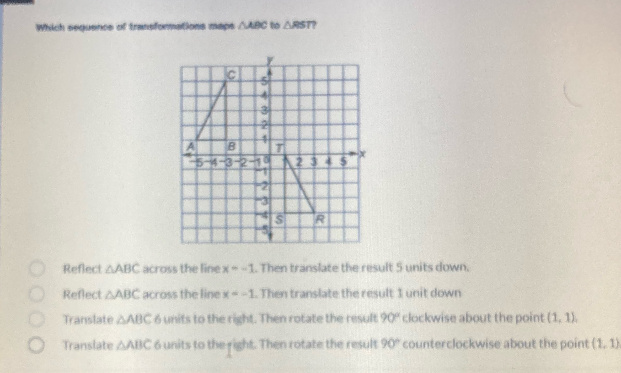 Which sogun ABC to ARST? A B T 5-4-3-2-19 2345 S