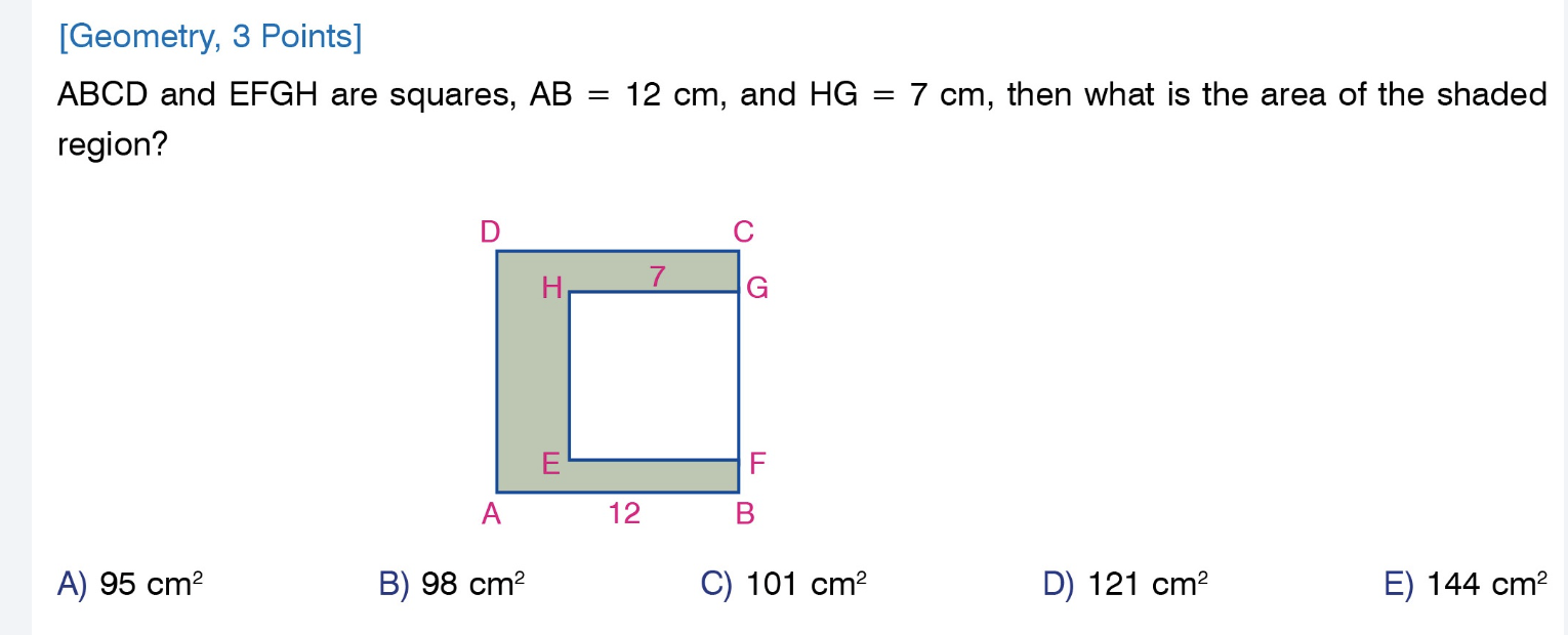 1. [Algebra, 3 Points] Jada writes five numbers
