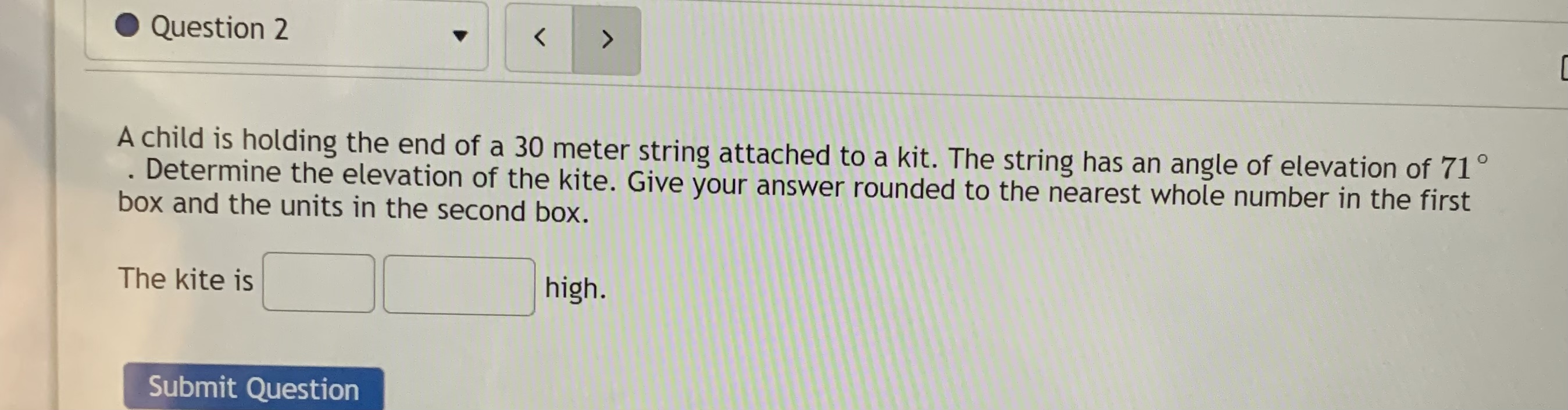 Question 4 > If sec(x) = OT -J (in Quadrant-1),