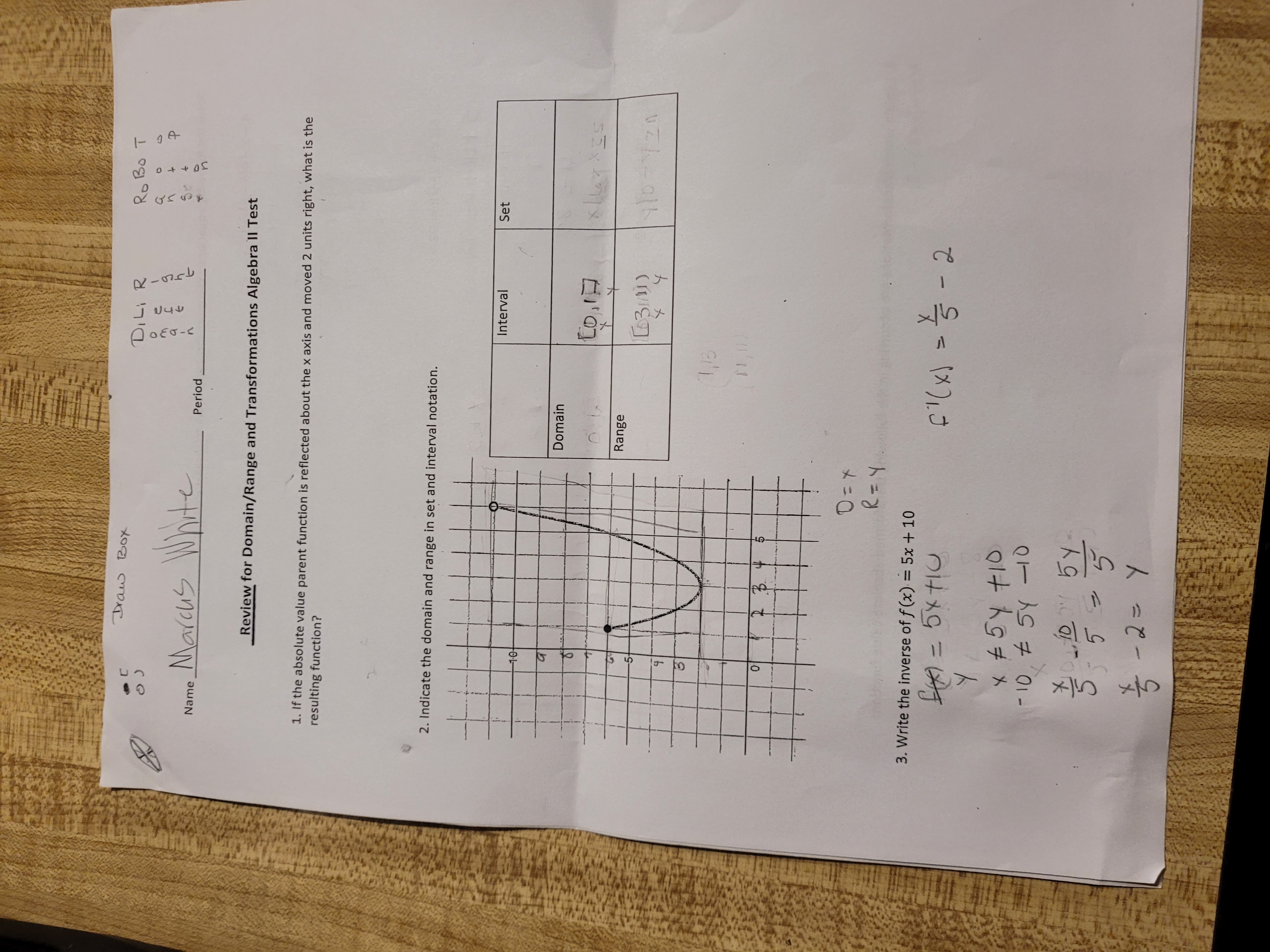 How would I do these problems Draw Box DI Ro 30