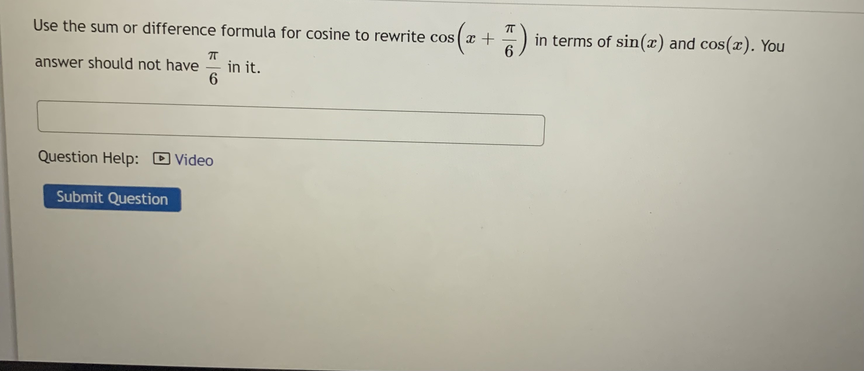 Question 4 > If sec(x) = OT -J (in Quadrant-1),