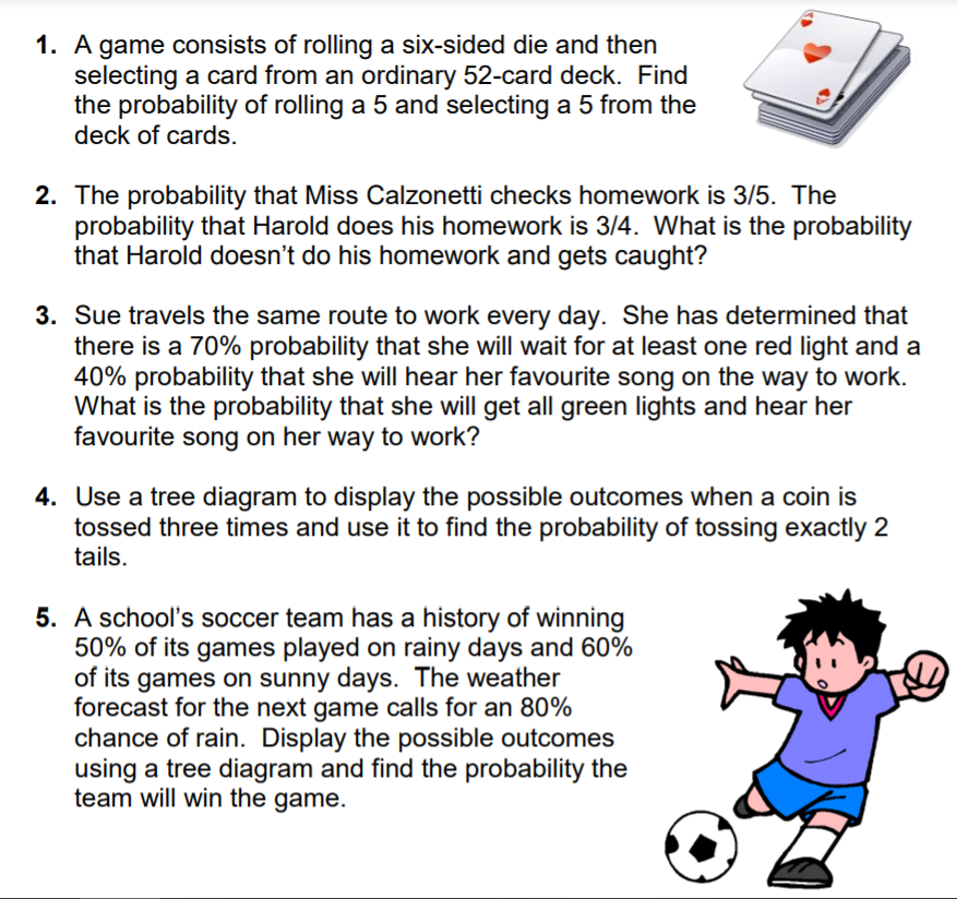 . A game consists of rolling a six-sided die and