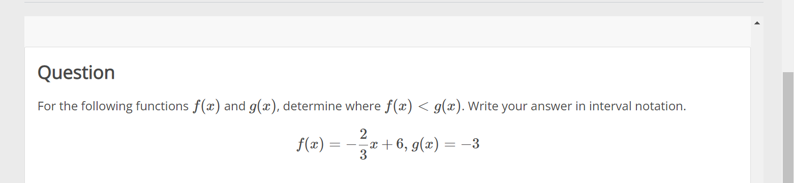 Question For the following functions at) and