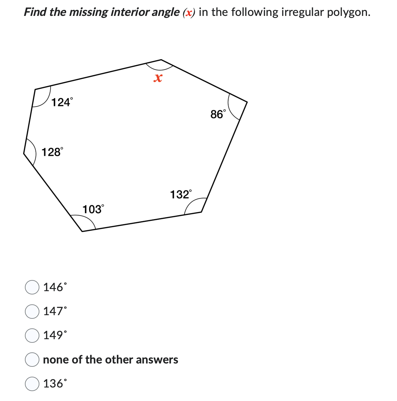 Question 1 (1 point) For the following, determine