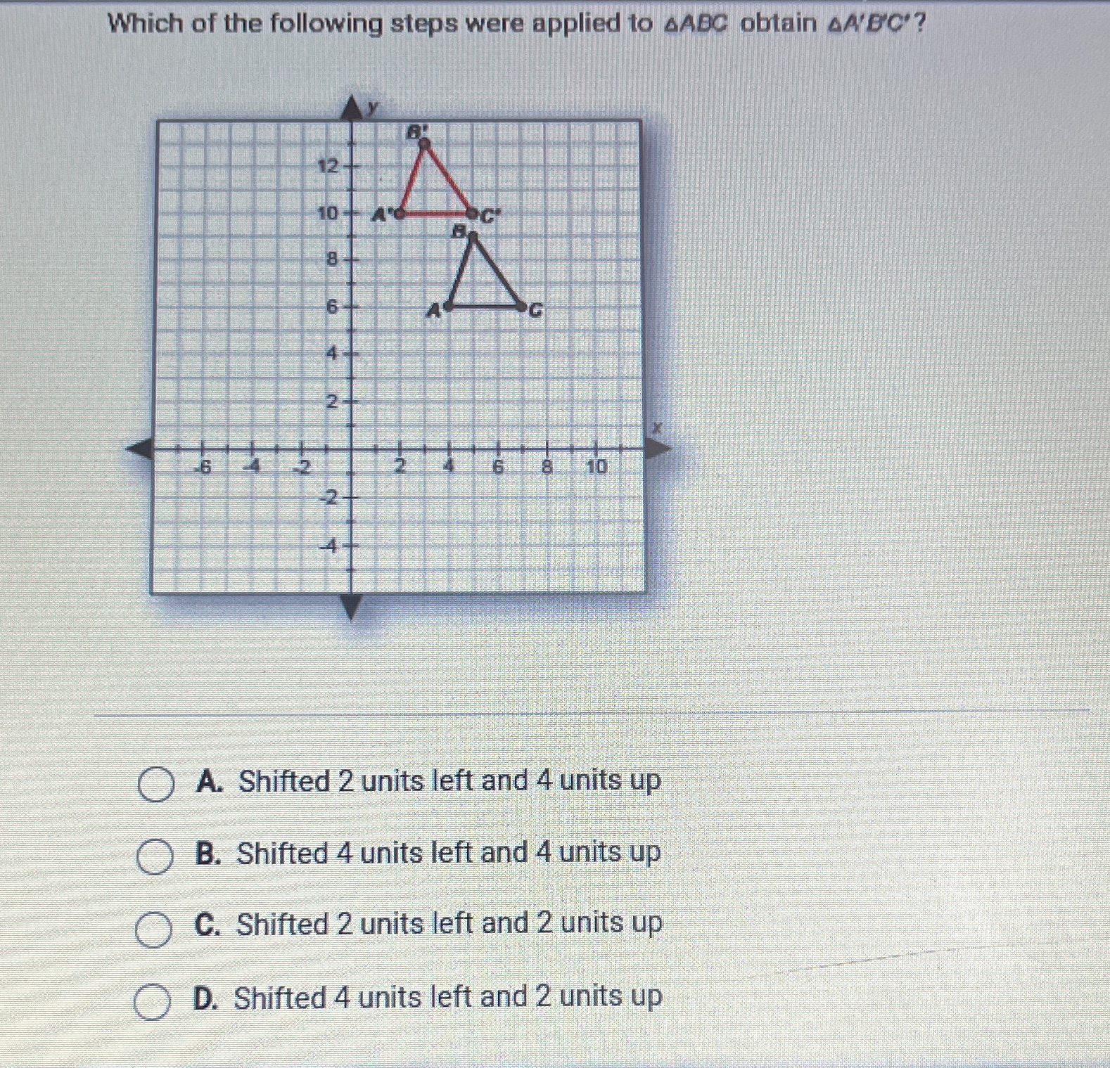 Which of the following steps were applied to &ABC