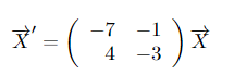 Given \f5t Xi(t ) = and X 2 (1) = te at -2e-5t