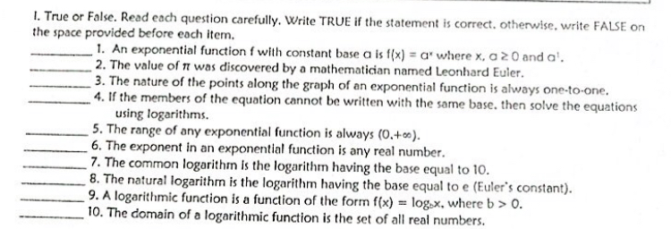 How does logarithm functions and exponents helps