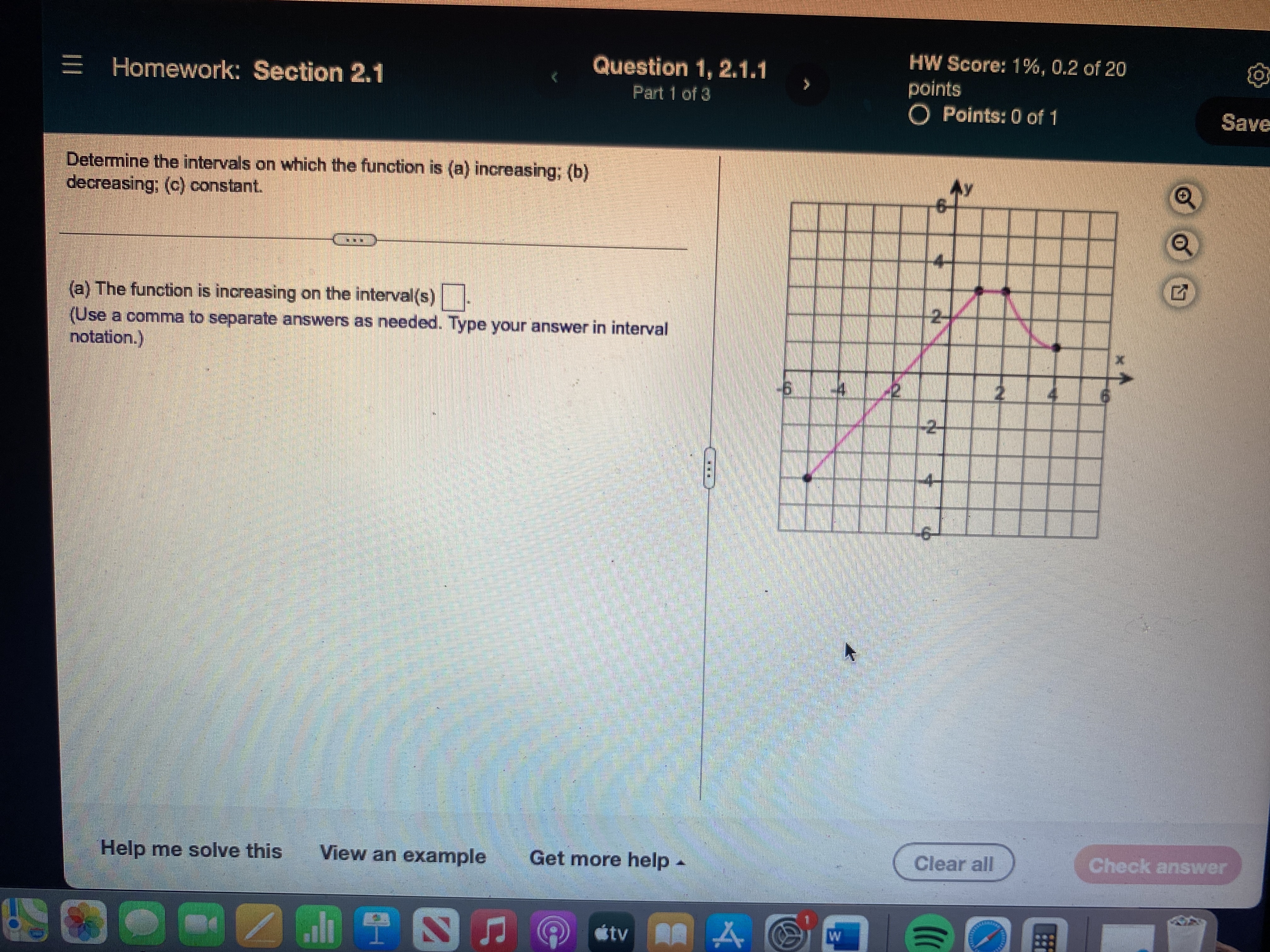 Homework: Section 2.1 Find the domain and the