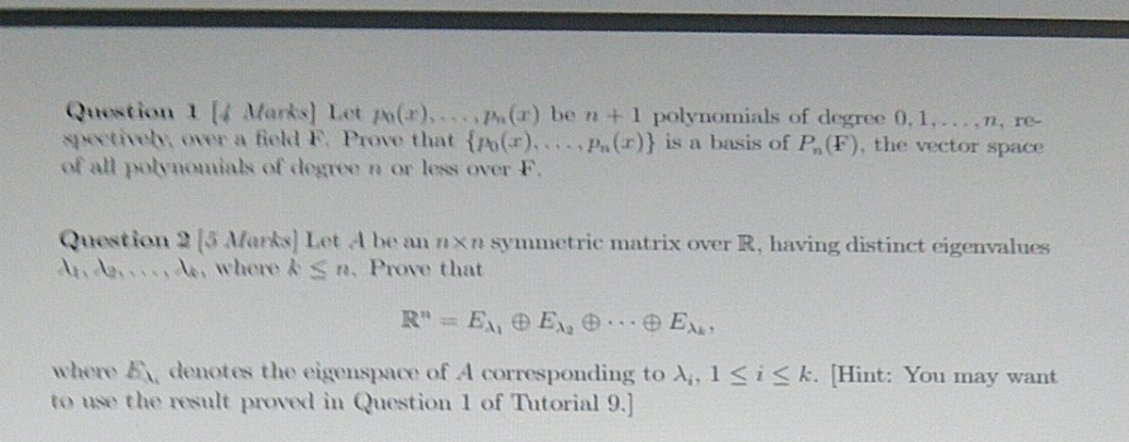 need help with question 2 Question 1 [4 Marks]