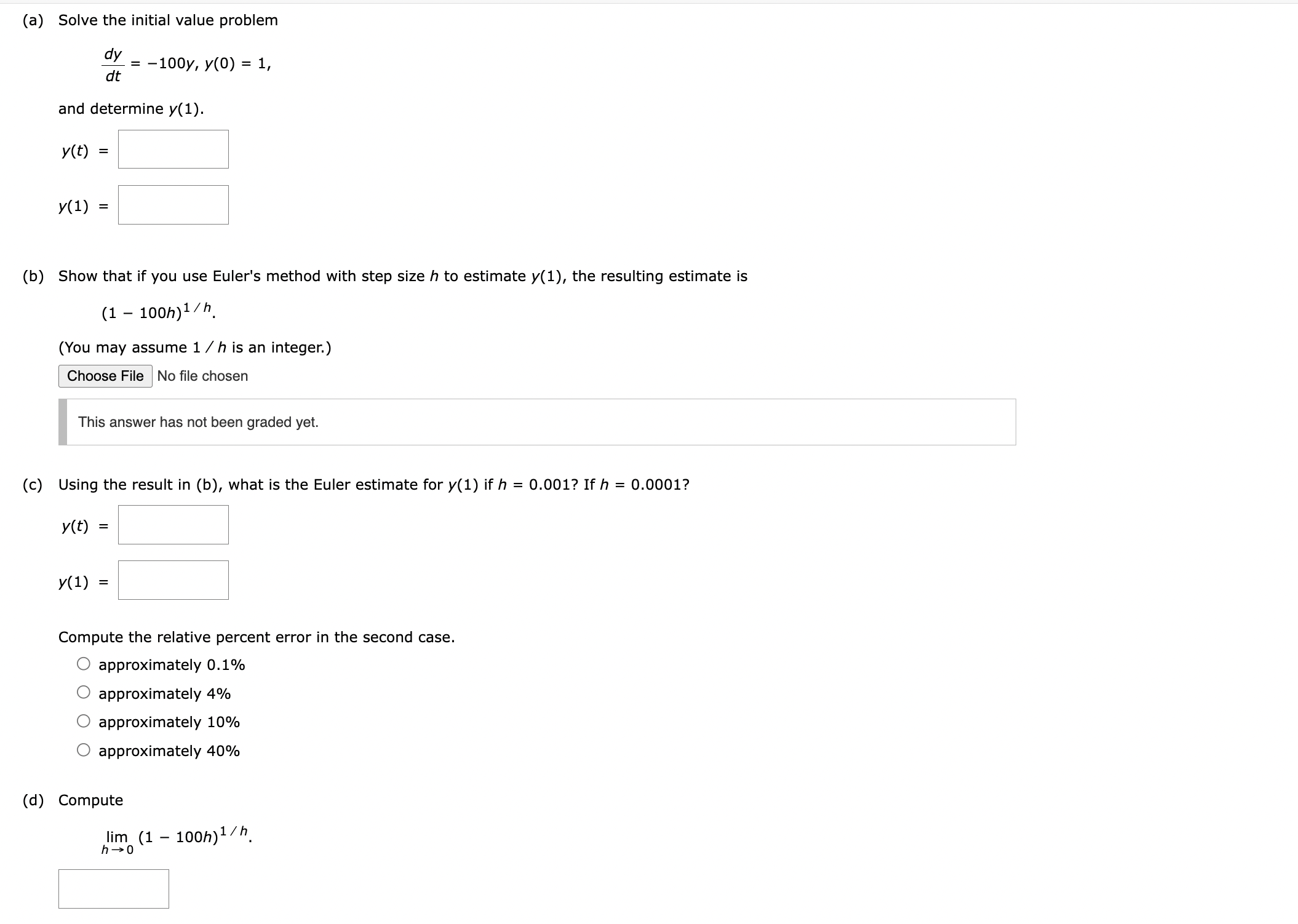(a) Solve the initial value problem i =
