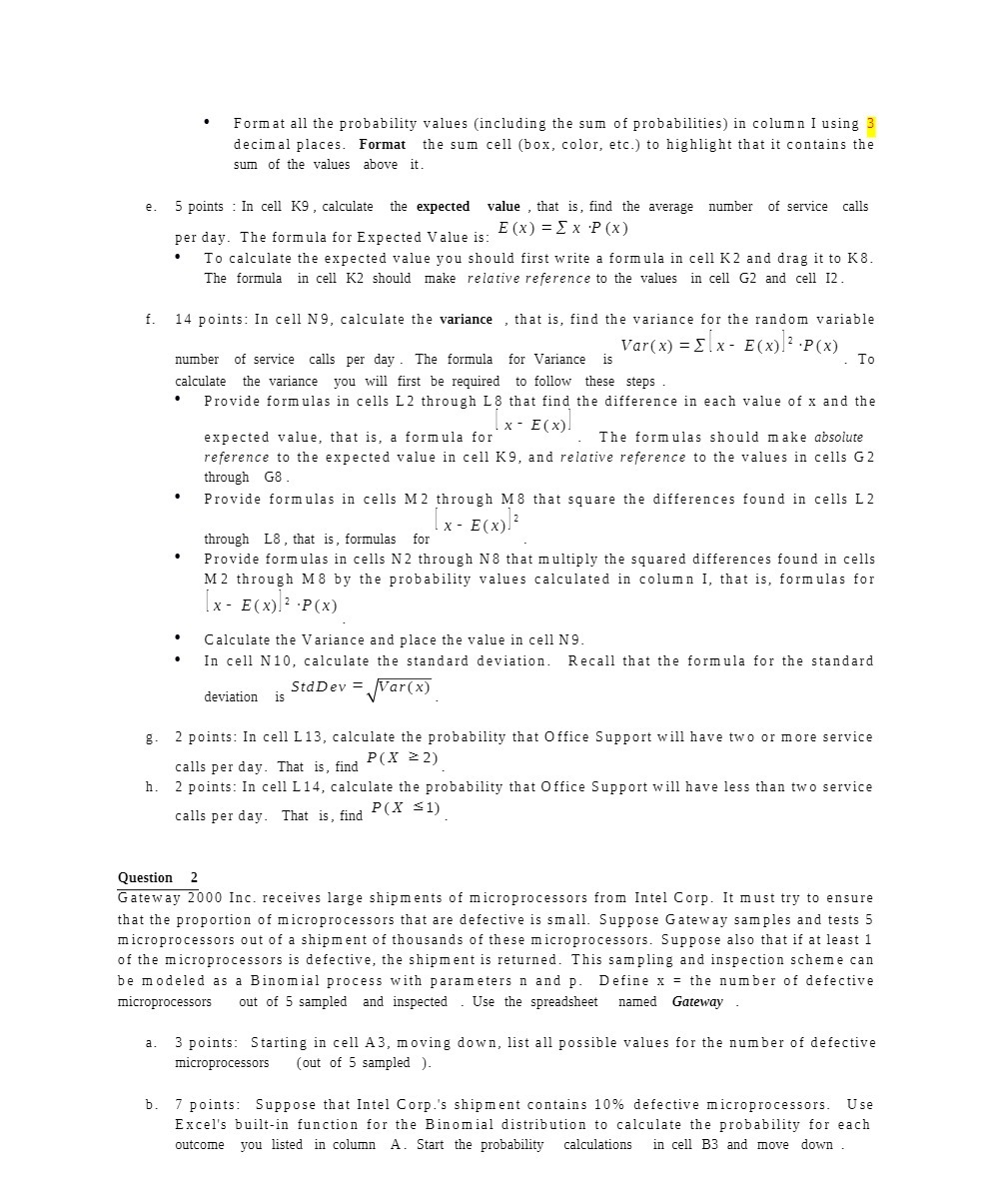 ' Format all the probability values