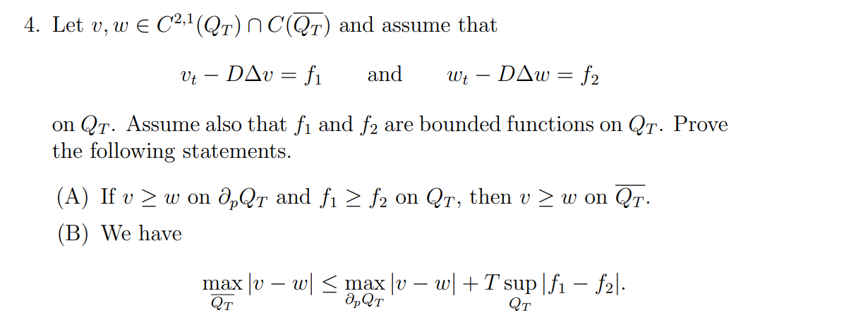 1. (a) First solve the usual homogeneous heat