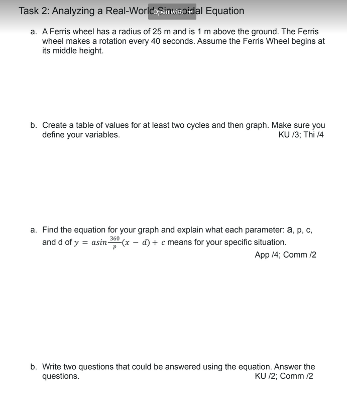 Task 2: Analyzing a Real-WorlddoSensoidal