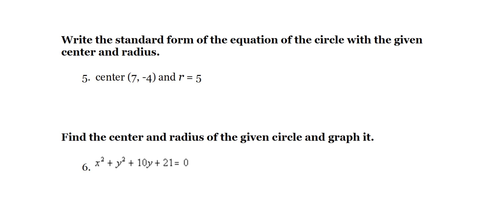 hello could you show me the steps to slove these