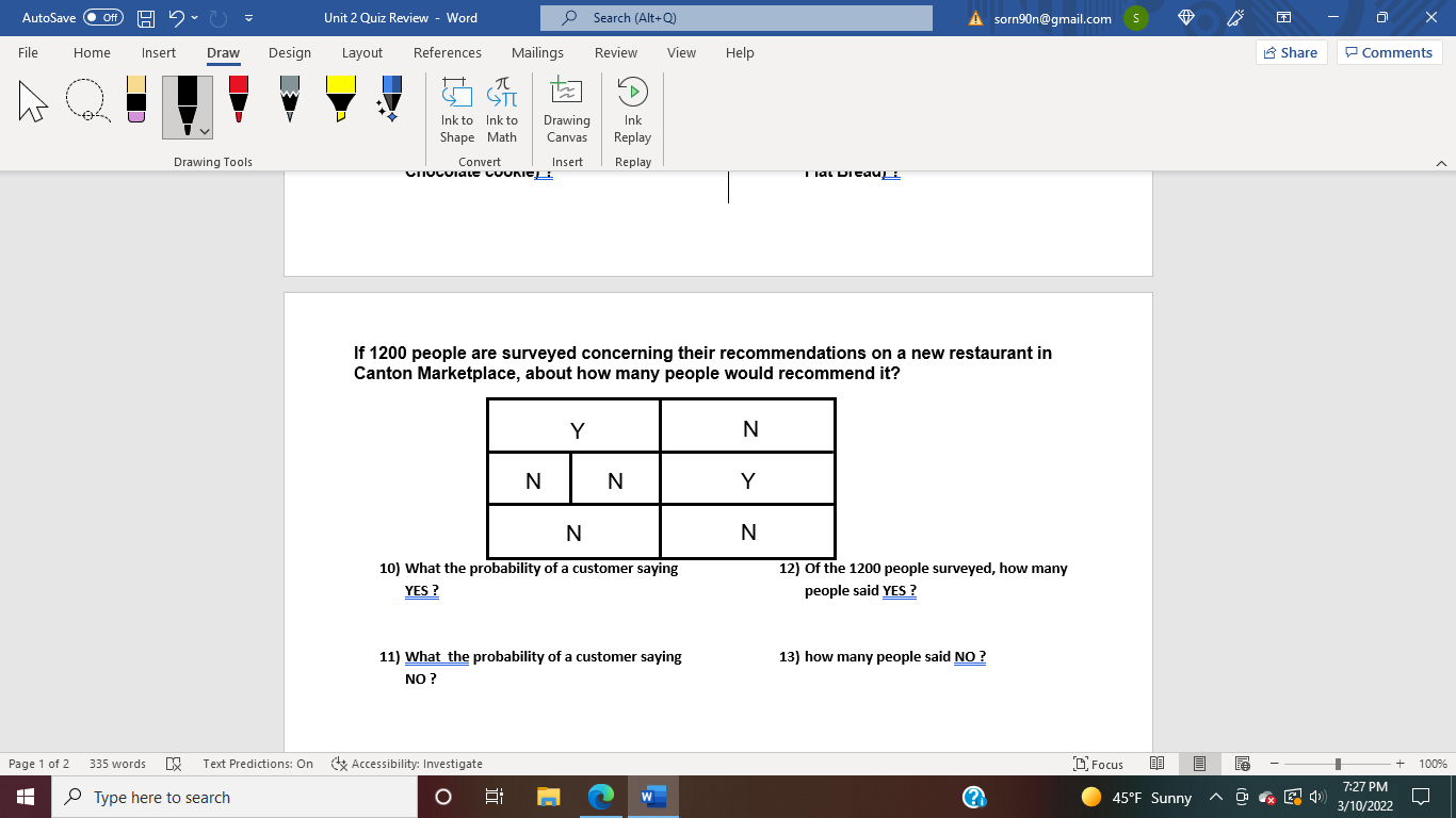 AutoSave O Off) 19 Unit 2 Quiz Review - Word