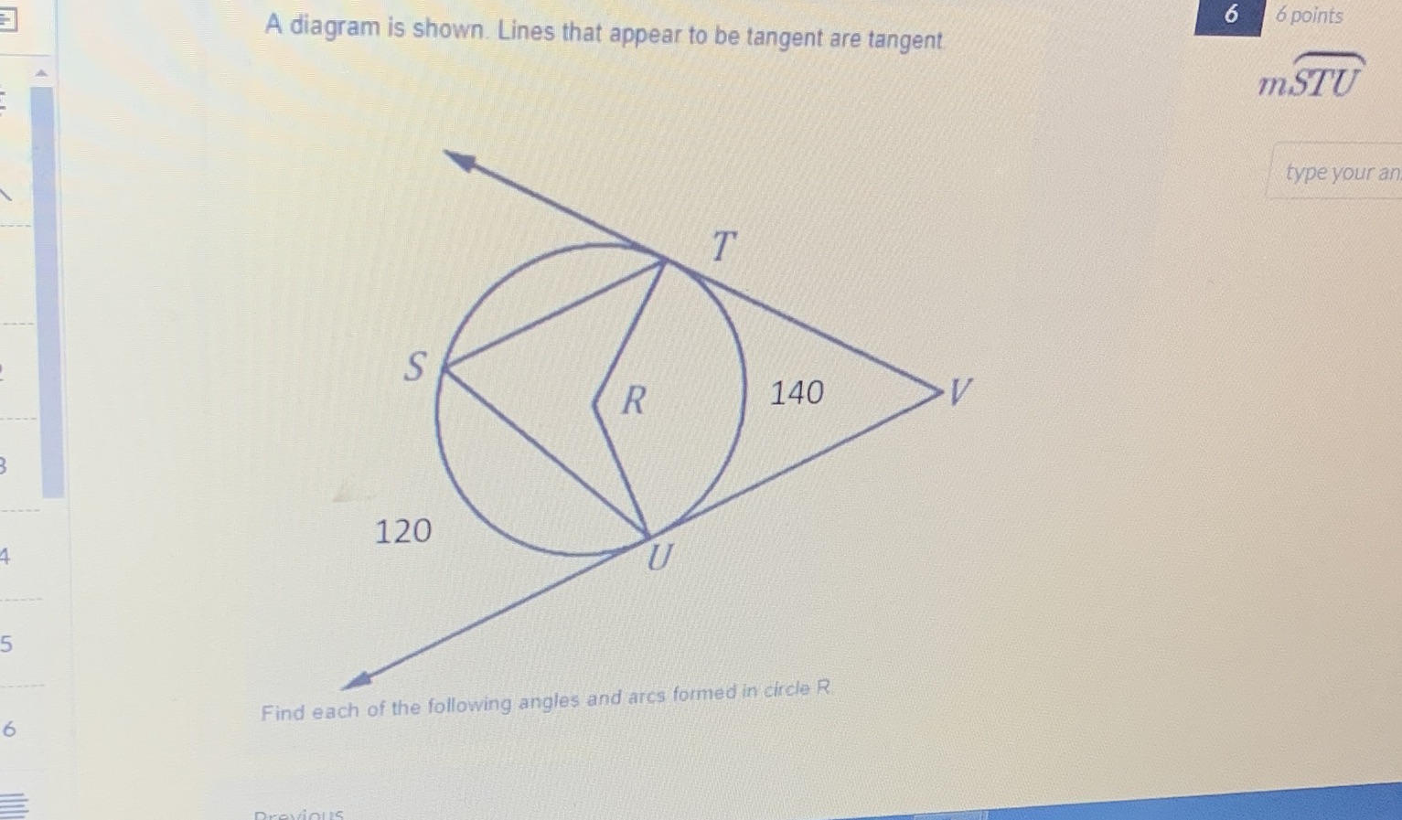 Angles 6 6 points A diagram is shown. Lines that