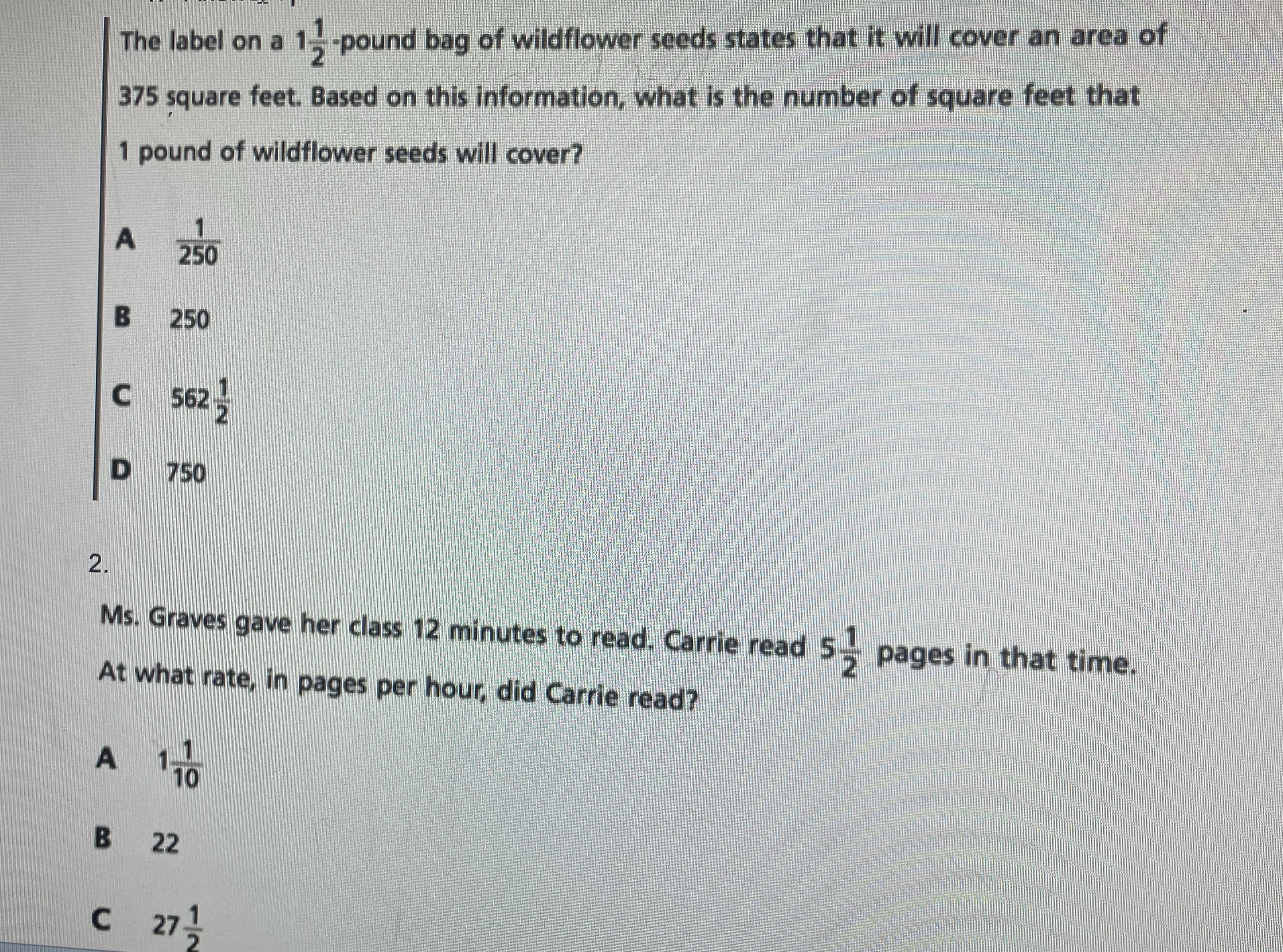 The label on a 15 -pound bag of wildflower seeds