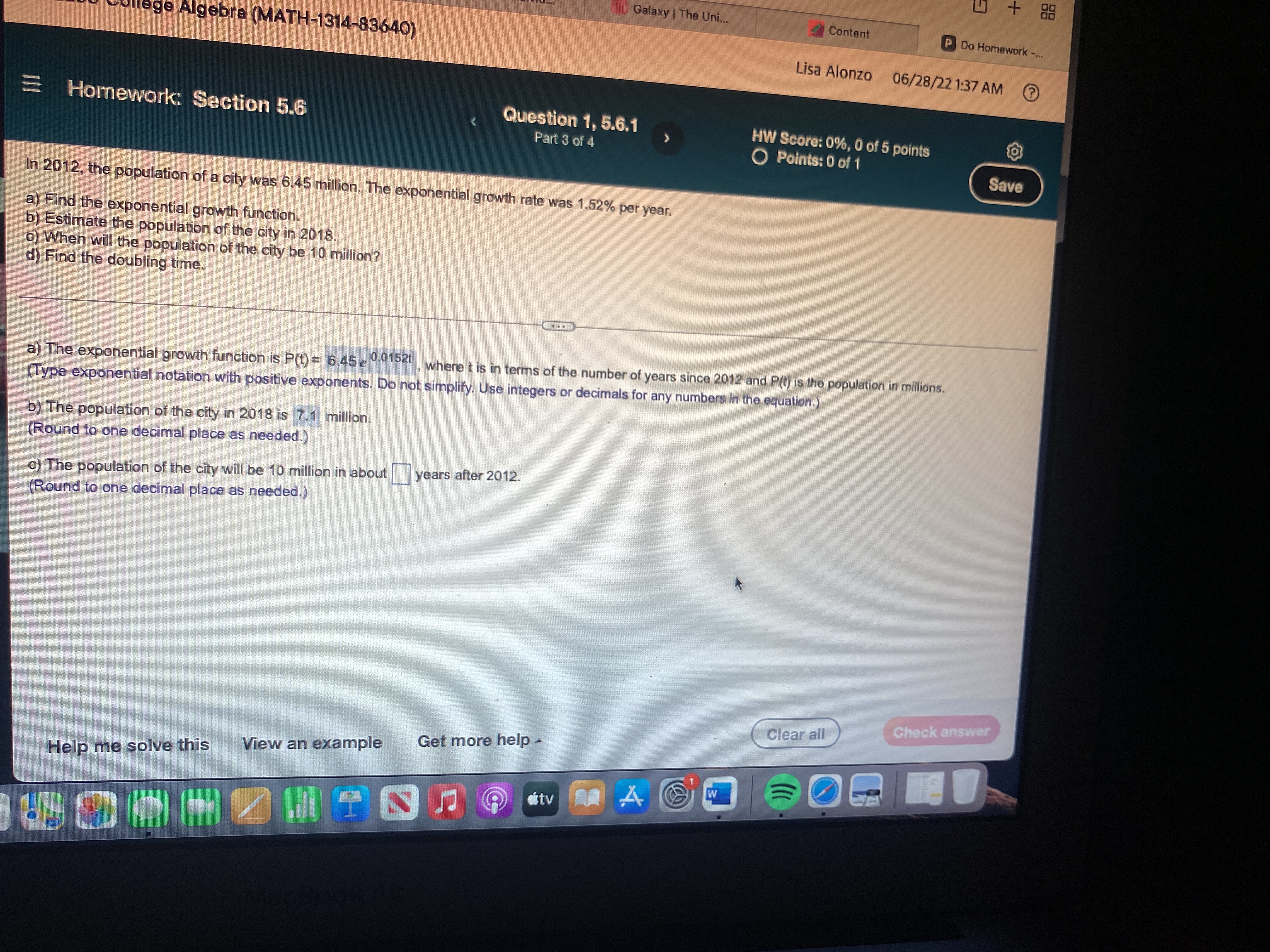 + 88 10) Galaxy | The Uni.. Content P Do Homework