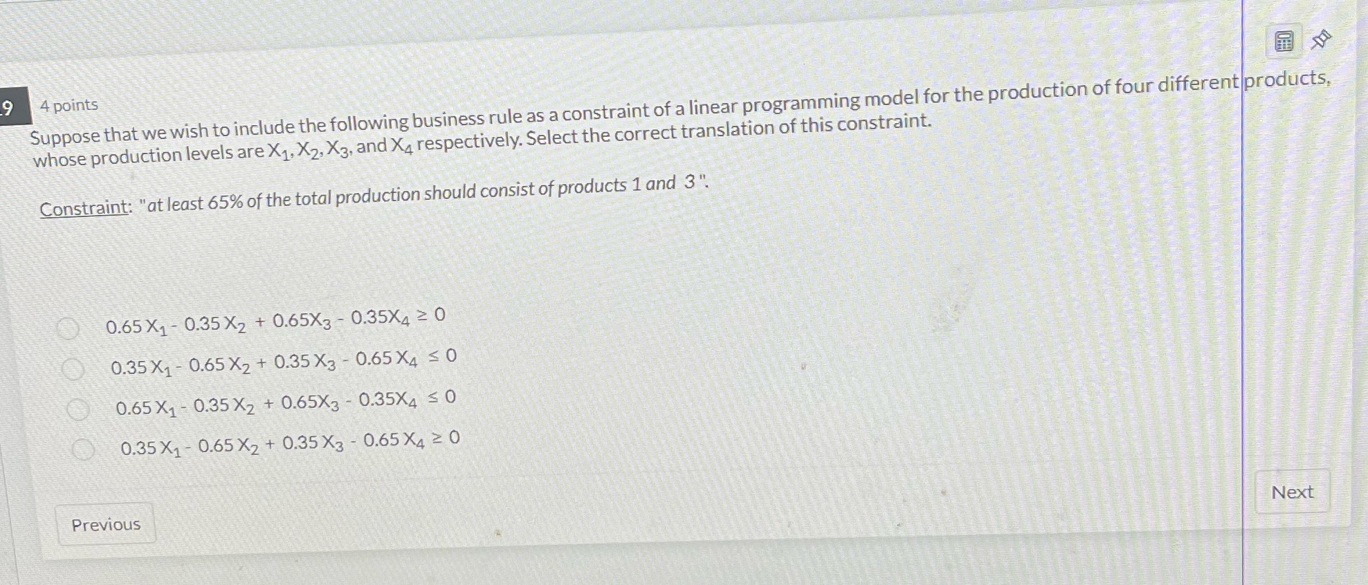 9 4 points Suppose that we wish to include the