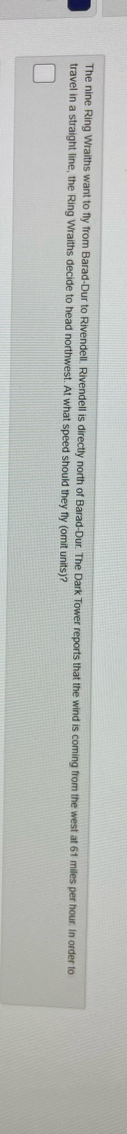 How would I solve this? The nine Ring Wraiths