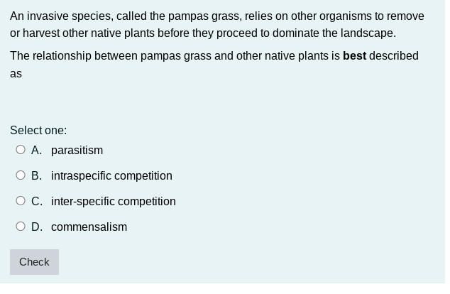 Question one: In heavily populated regions of