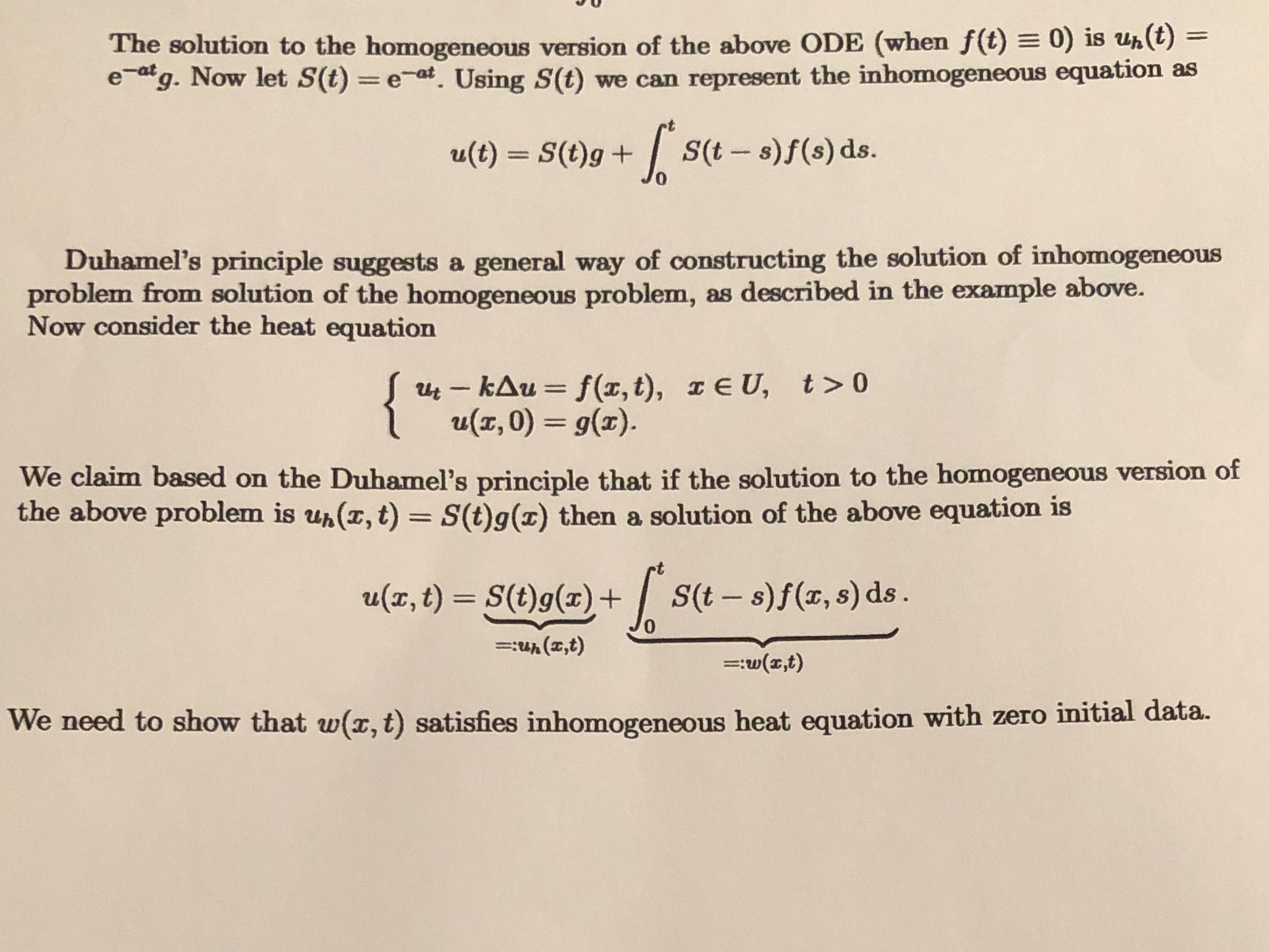 Partial differential equations 3* Consider the