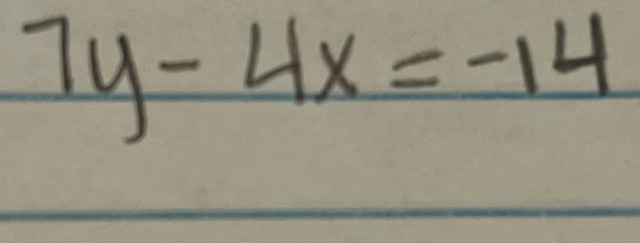 which equations represent a line which is