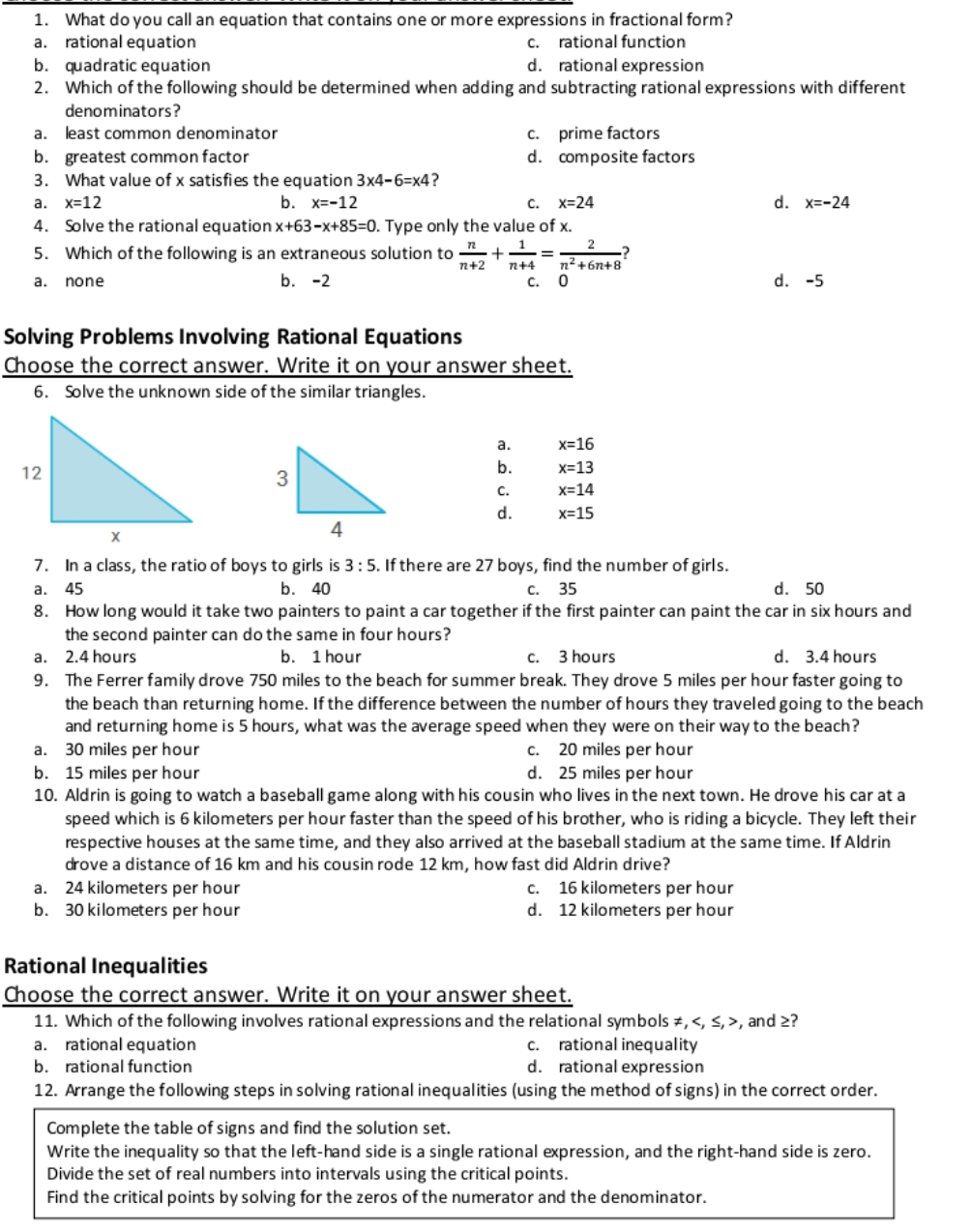 Questions and informations are in the photo